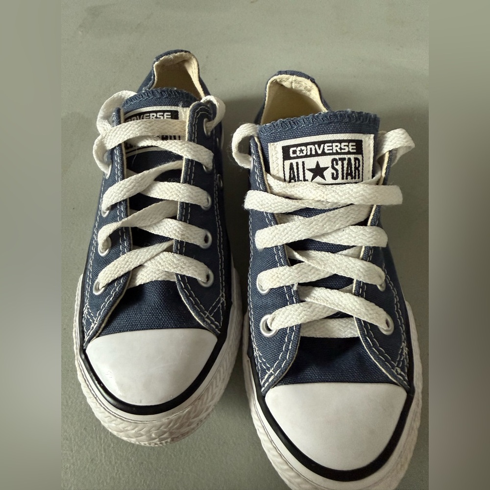 Converse Kids' All Star Low Top Sneakers in Navy US 12